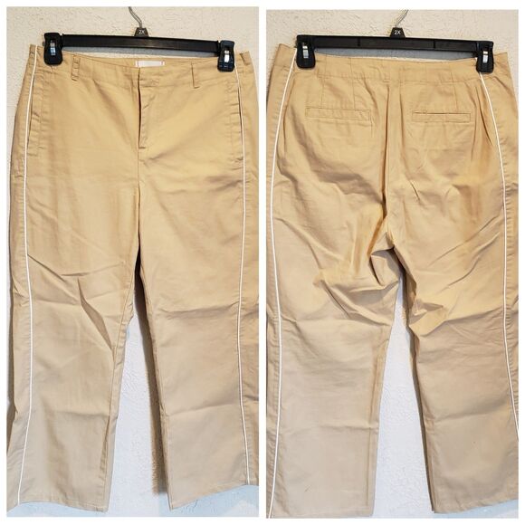 BDG Urban Outfitters Capri Pants Women’s Size 8 Yellow Straight Leg Casual - Picture 1 of 6